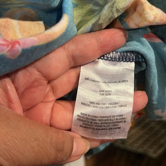 Dodgers Hawaiian shirt blue fruits floral size 3XL - Picture 7 of 8